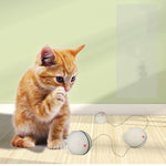 Electric Smart LED Laser USB Rolling Flashing Cat Ball Toy - #amazingpetmarket#