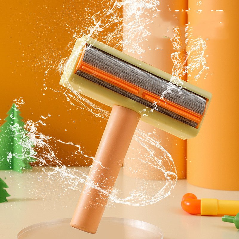 New Pet Hair Roller Remover Lint Brush 2-Way Dog Cat Comb Tool Convenient Cleaning Dog Cat Fur Brush Base Home Furniture Sofa - #amazingpetmarket#