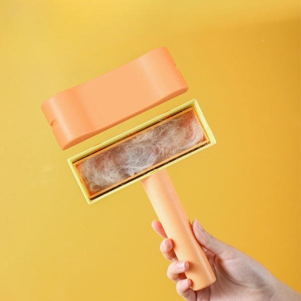 New Pet Hair Roller Remover Lint Brush 2-Way Dog Cat Comb Tool Convenient Cleaning Dog Cat Fur Brush Base Home Furniture Sofa - #amazingpetmarket#