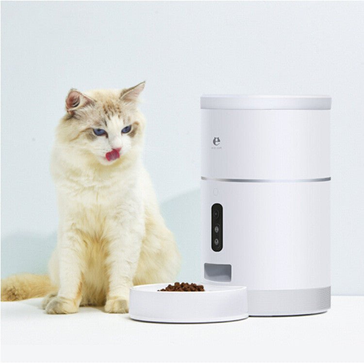 Pet Dog Cat Food Dispenser Bowl with Camera Wide Angle Automatic Pet Feeder Food Bowl APP Control Pet Accessories - #amazingpetmarket#