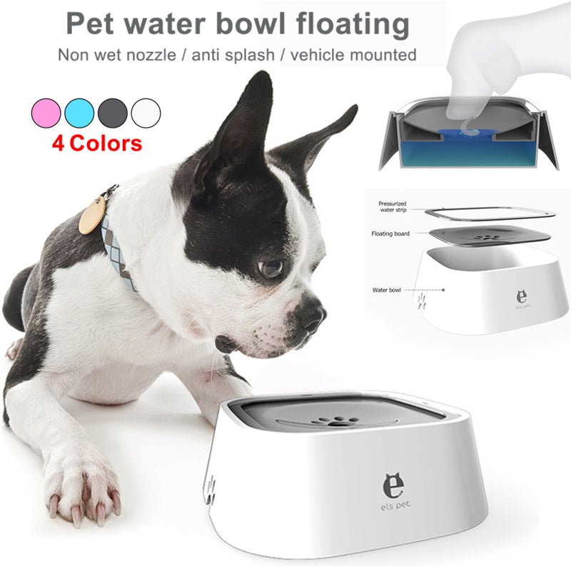 Pet Feeding Bowls Not Wetting Mouth No Spill Cat Bowl Prevent Splashing Water Feeder - #amazingpetmarket#