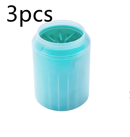 Pet Paw Cleaner Cleaning Kit Cup Soft Brush Can - #amazingpetmarket#