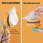 Pet Pumpkin Brush, Pet Grooming Self Cleaning Slicker Brush For Dogs Cats Puppy Rabbit, Cat Brush Grooming Gently Removes Loose Undercoat, Mats Tangled Hair Slicker Brush - #amazingpetmarket#