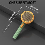 Pet Pumpkin Brush, Pet Grooming Self Cleaning Slicker Brush For Dogs Cats Puppy Rabbit, Cat Brush Grooming Gently Removes Loose Undercoat, Mats Tangled Hair Slicker Brush - #amazingpetmarket#