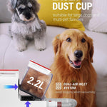 VacLife Pet Hair Vacuum For Shedding Grooming With Dog Clipper - Multipurpose Dog Grooming Kit With Brushes And Other Grooming Tools For Dogs And Cats - Low-Noise - White And Red - #amazingpetmarket#